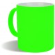 Tazza in ceramica colori fluo verde acido personalizzata L19033VA Tazza in ceramica colori fluo verde acido personalizzata L19033VA