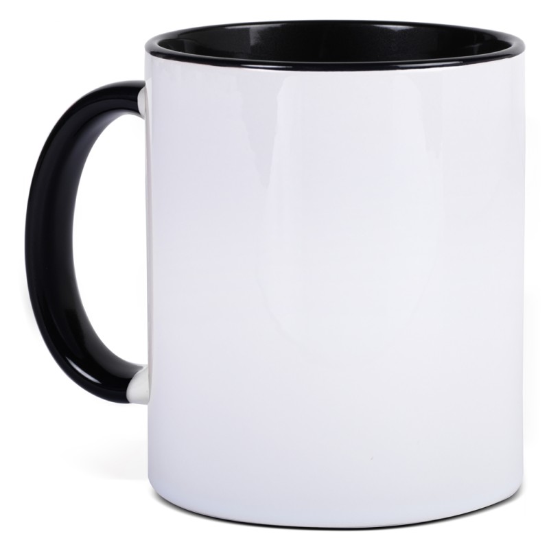 Tazza in ceramica nera personalizzata L19036N