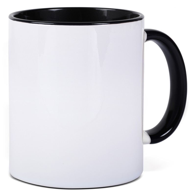 Tazza in ceramica nera personalizzata L19036N