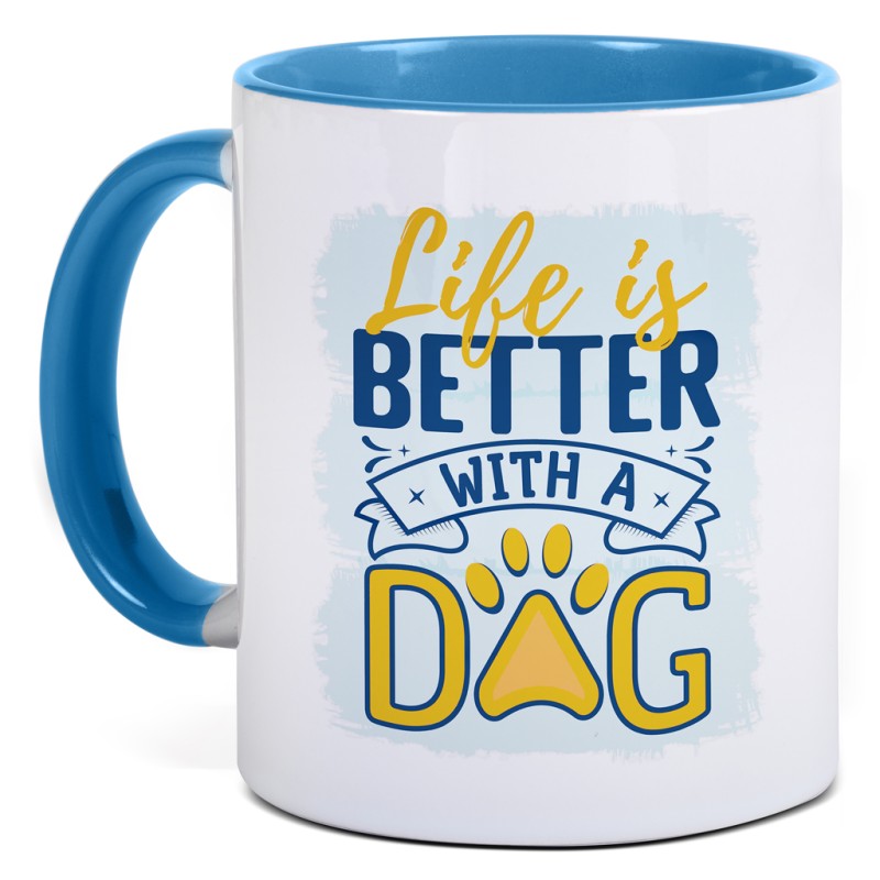 Tazza in ceramica blu sky personalizzata L19036SK