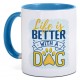 Tazza in ceramica blu sky personalizzata L19036SK