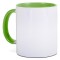 Tazza in ceramica verde acido personalizzata L19036VA