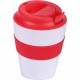 Tazza da viaggio in pp rossa personalizzata L19037R