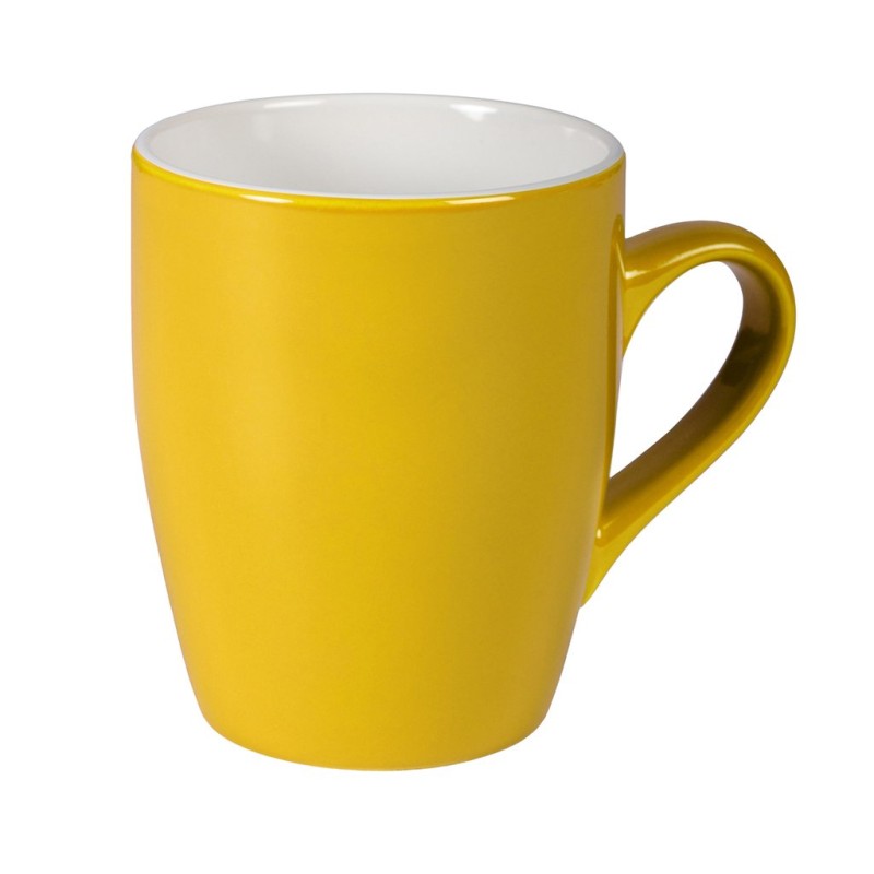 Tazza in ceramica gialla personalizzata L19040G