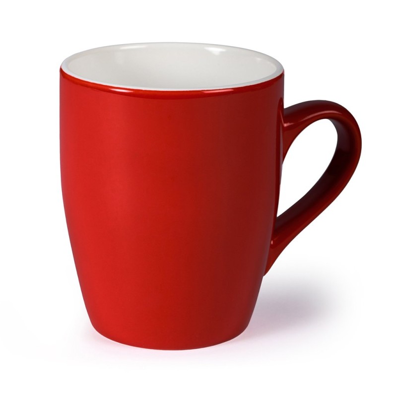 Tazza in ceramica rossa personalizzata L19040R