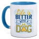 Tazza in ceramica blu sky personalizzata L19036SK