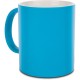 Tazza in ceramica colori fluo blu sky personalizzata L19033SK