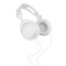 Cuffie stereo in plastica bianco personalizzato M20036B