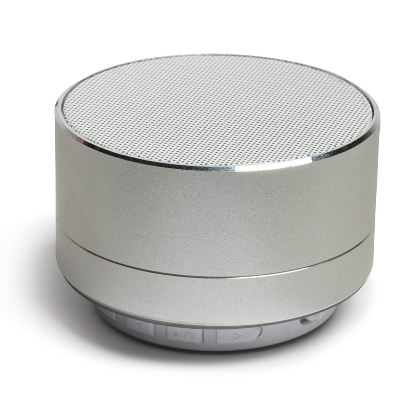 Diffusore bluetooth in alluminio e plastica grigio personalizzato M20059GR