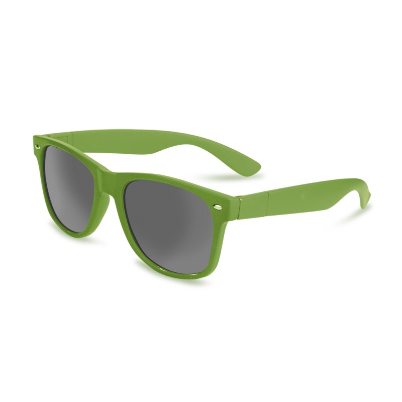 Occhiali da sole in plastica verde personalizzato O22101V