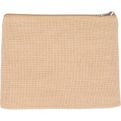 Astuccio in iuta e cotone kaki personalizzato Q24481KA