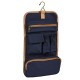 Beauty case vintage appendibile in policotone canvas blu navy personalizzato Q24357NY