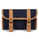 Beauty case vintage appendibile in policotone canvas blu navy personalizzato Q24357NY