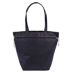 Borsa shopper con soffietto in tnt blu navy personalizzata Q24267NY