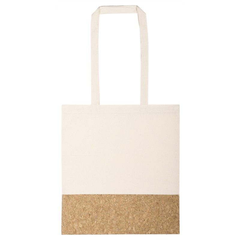 Borsa shopper in cotone natural personalizzata Q24288
