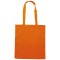 Borsa shopper in cotone twill arancione personalizzata Q24198A