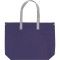Borsa shopping con chiusura lampo in tnt blu navy personalizzata Q24255NY