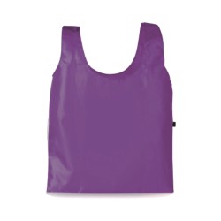 Borsa shopping in poliestere viola personalizzata Q24214VL