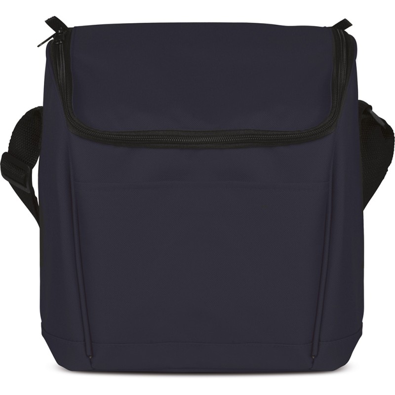 Borsa termica in poliestere blu navy personalizzata Q24002NY
