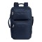 Borsa zaino da viaggio in poliestere blu navy/beige personalizzata Q24097NY/BE