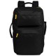 Borsa zaino da viaggio in poliestere nera personalizzata Q24097N