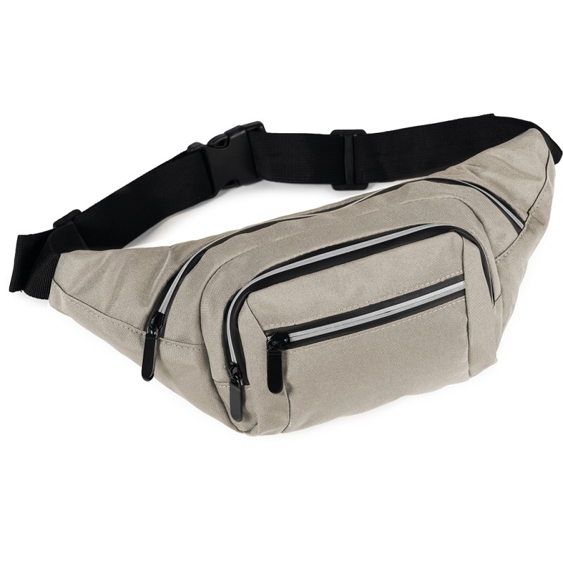 Marsupio multitasche in rpet grigio personalizzato Q24338GR