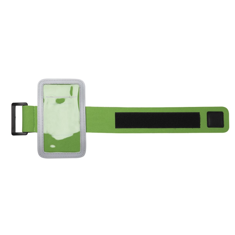 Porta cellulare da braccio in neoprene verde acido personalizzato Q24477VA