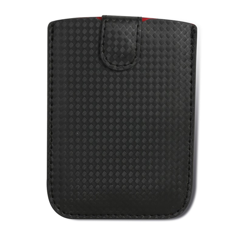 Portacarte di credito in pu nero personalizzato Q24036N