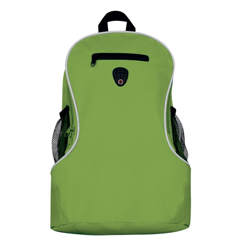 Zaino trekking in poliestere verde acido personalizzato Q24012VA