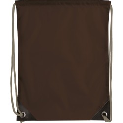 Sacca in poliestere marrone personalizzato Q24020M Sacca in poliestere marrone personalizzato Q24020M