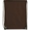Sacca in poliestere marrone personalizzato Q24020M
