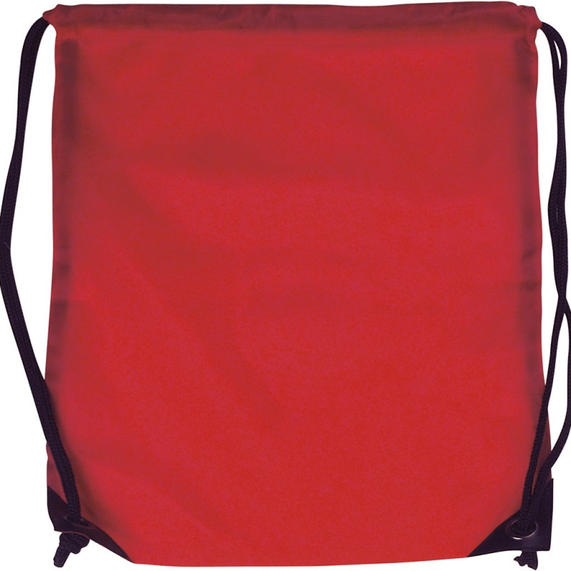 Sacca in poliestere rosso personalizzato Q24020R