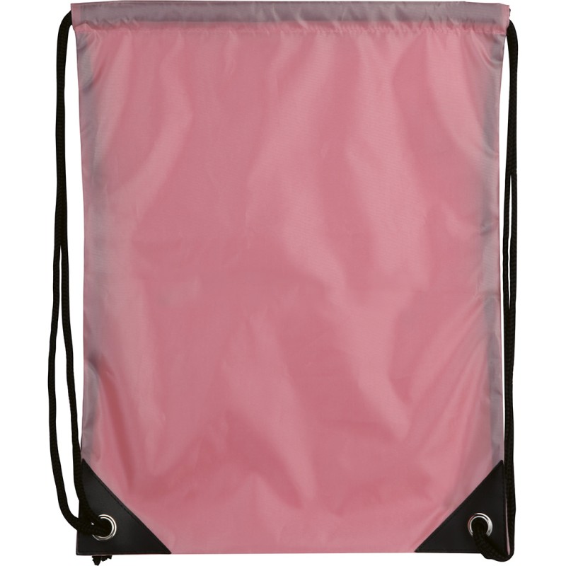 Sacca in poliestere rosa personalizzato Q24020RS
