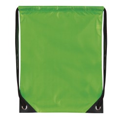 Sacca in poliestere verde acido personalizzato Q24020VA