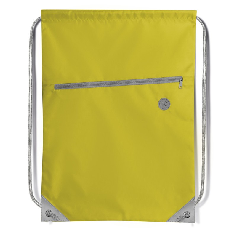 Sacca in poliestere giallo personalizzato Q24026G Sacca in poliestere giallo personalizzato Q24026G