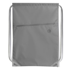 Sacca in poliestere grigio personalizzato Q24026GR Sacca in poliestere grigio personalizzato Q24026GR