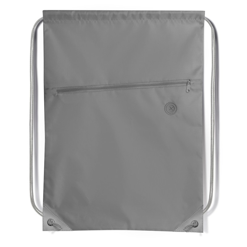 Sacca in poliestere grigio personalizzato Q24026GR Sacca in poliestere grigio personalizzato Q24026GR