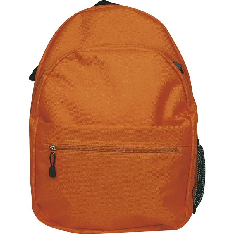 Zaino trekking in poliestere arancione personalizzato Q24055A