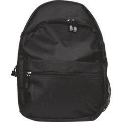 Zaino trekking in poliestere nero personalizzato Q24055N