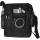 Zaino e borsa porta computer in poliestere nera personalizzata Q24056N