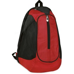 Zaino trekking in poliestere rosso personalizzato Q24059R Zaino trekking in poliestere rosso personalizzato Q24059R