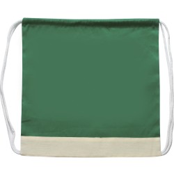 Sacca in cotone verde personalizzato Q24061V