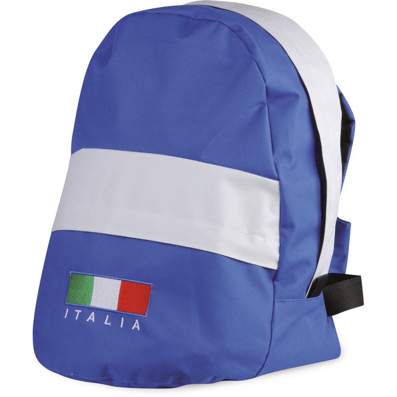 Zaino con bandiera italia in poliestere personalizzato Q24064