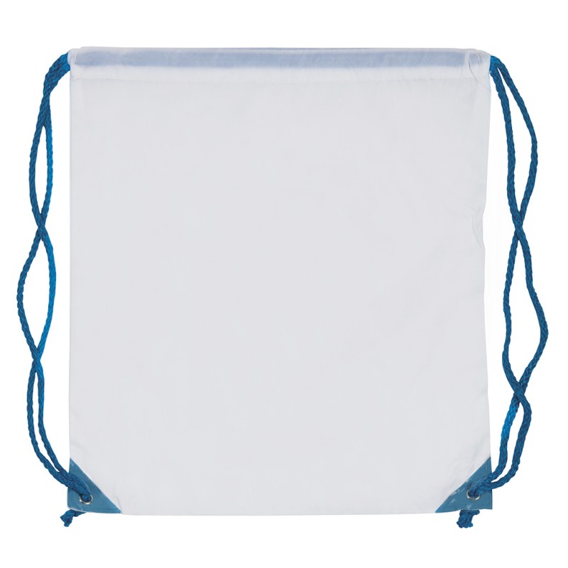 Sacca in poliestere blu sky personalizzato Q24073SK