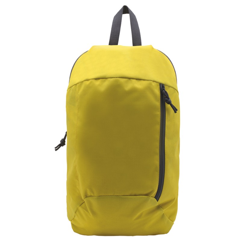 Zaino in poliestere giallo personalizzato Q24080G