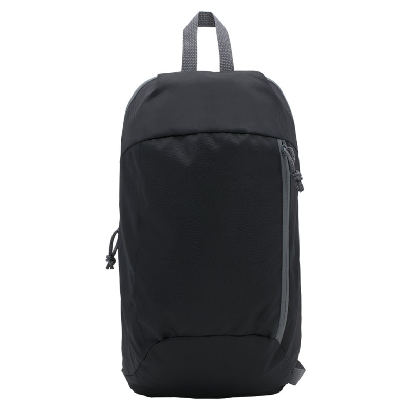 Zaino in poliestere nero personalizzato Q24080N