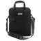 Zaino e borsa portacomputer in poliestere nera personalizzata Q24084N