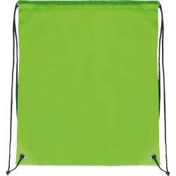 Sacca in poliestere verde acido personalizzato Q24085VA