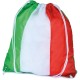 Sacca in poliestere con tricolore italiano personalizzato Q24091 Sacca in poliestere con tricolore italiano personalizzato Q24091