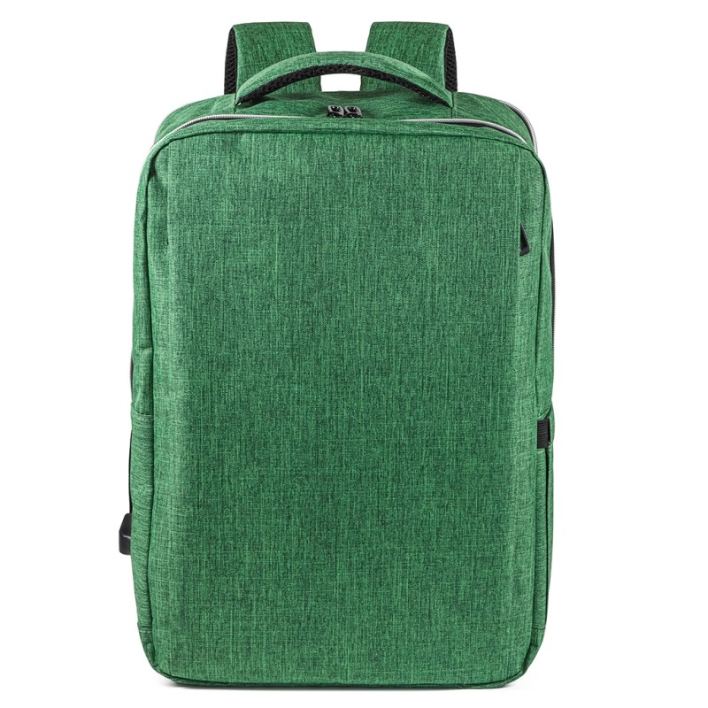 Zaino porta computer in rpet verde personalizzato Q24094V